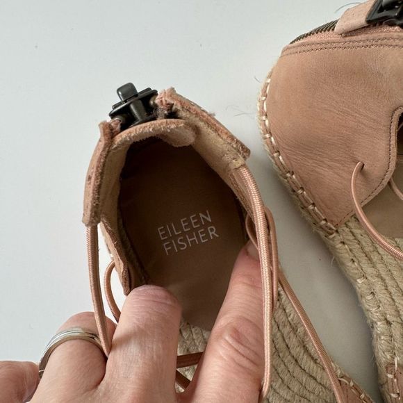 Eileen Fisher Espadrille Sandals Tan Size 7 - Picture 7 of 11
